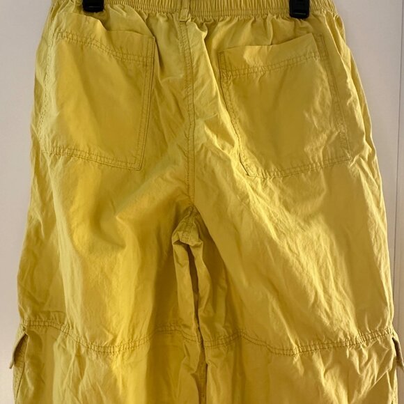 Wild Fable Yellow Cargo Pants L - Lightweight Cotton Material Elastic Waistband - Picture 11 of 11